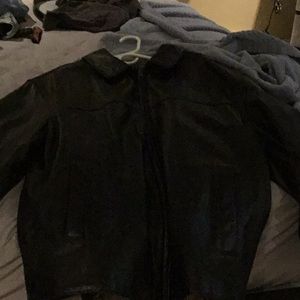 Used dockers leather jacket size large